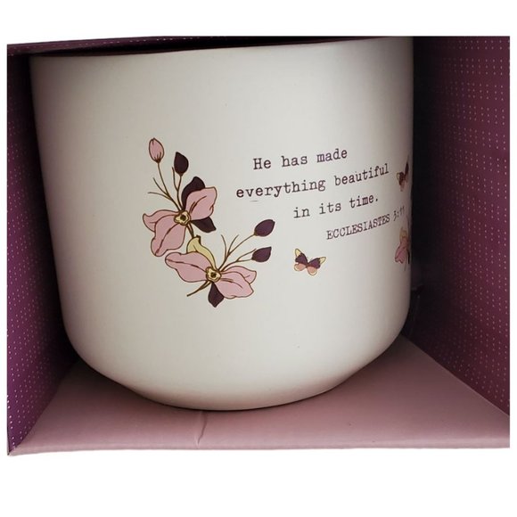 Dayspring Other - DaySpring 16 oz. Jumbo Mug with Inspirational Message | NIB | Ivory Plum Pink